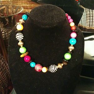 Colorful beaded necklace